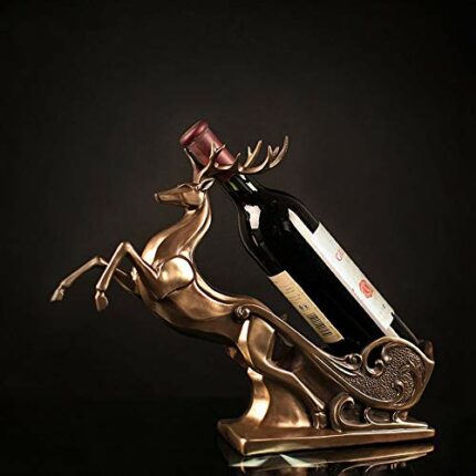 PIBM Stylish Simplicity Creative Home Ornaments Resin Crafts Deer Wine Rack Wholesale Wedding Gifts Creative Cut Decorative Deer Hotels Beautiful
