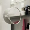 Bosign Suction Cup Mounted Detachable Mirror 5x Magnification Pink 263134
