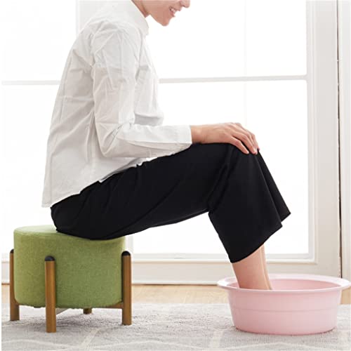 maozi Stool, Household Living Room Sofa, Round Stool, Multifunctional Small Bench, Soft Pier (Color : D, Size : Talla �nica)