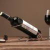 YTCYKJ Wine Bottle Holder,Simple Design Wine Rack,Countertop Wine Rack,Metal Wine Holder for Wine Storage,Tabletop Wine Rack,Perfect Wine Holder