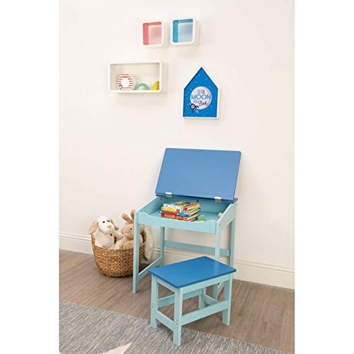 Premier Housewares Children's Desk and Stool Set - Blue