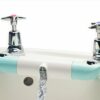 Adaptor for Sinks with Separate TAPS, for Mixing hot and Cold Water in Kitchen & Bathroom. This Connector Helps Save Water (White)