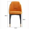 dining chair Kitchen Dining Room Furniture Chairs Dining Chair Set Of 4 with Metal Legs Velvet Seat And Backrests For Lounge Kitchen Bedroom Livi