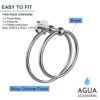 Agua Accessories Towel Holder Wall Mounted for Bathroom & Kitchen, Round Brass Towel Ring for Bathroom Wall, Chrome Hand Towel Holder Modern Styl