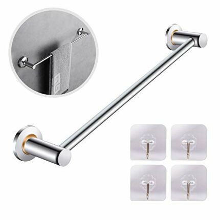 Towel Rail-40cm Stainless Steel Bath Towel Holder,Brushed Hand Towel Holder Hanger Rail Organizer Rack Bar Bathroom Accessories for Bathroom Hard