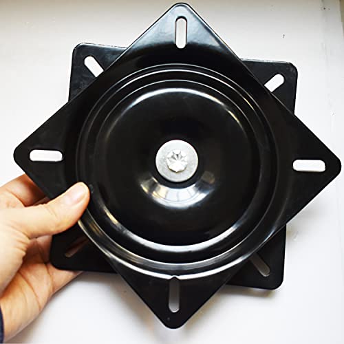 3Pack Heavy Duty Bar Stool Swivel Plate, 6Inch Chair Swivel Base with Solid Ring of Ball Bearings, 400lbs Capacity Replacement Swivel Seat Parts