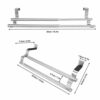 Over the Door Towel Rail, Towel Rack Stainless Steel Retractable Bath Double and Single Bar Towel Shelf Holder for Bedroom Bathroom Kitchen Livin