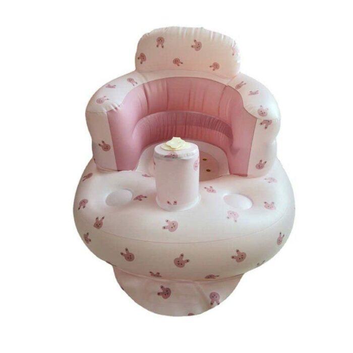 Baby Inflatable Chair, Blow Up Sofa, Inflatable seat, indoor/outdoor seat, training seat, Toddlers and babies. (Bear)