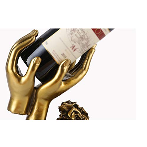 MJWDP Creative Wine Cabinet Decoration Wine Rack Wine Bottle Shelf Resin Personality Decoration