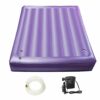 50% Medium Wave Water Bed Mattress, Ergonomic Design PVC Water Bed, Double Exhaust Hole Waterbed Liners, Durable and Foldable Softside Water Bed