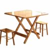 AANAN Stools,Stool,Bar Stools Household Small-Sized round Table Square Table Portable Folding Simple Table Folding Table Dining Table with Stool/