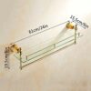 Glass Shelf Wall-mounted Bathroom Shower Room Towel Rack Convenient and Practical Single-layer Kitchen Storage Rack