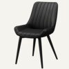 dining chair Kitchen Dining Room Furniture Chairs Dining Chairs Water Proof Leather Side Chair With Black Metal Legs Living Room Bedroom Kitchen