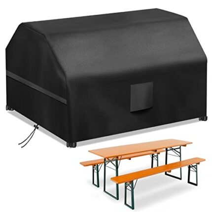 Cover Beer Tent Set 180 x 120 x 75 cm Weatherproof, Heavy Duty 420D Protective Cover Beer Tent Set Beer Table Set Heurig Set Marquee Set Beer Tab