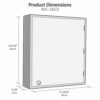 Acrimet Key Cabinet Organizer 48 Positions with Lock (Wall Mount) (48 Smoke Tags Included) (Black Cabinet)