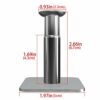 Geekria Extensible Headphone Wall Mount, Stainless Steel Stick-On with 3M Adhesive Hooks Under Desk, Stick on Smooth Wall, Dual Headset Hanger Mo