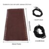 AUTUUCKEE Zero Gravity Chairs Fabric, Foldable Sun Lounger Beach Chair Recliner Replacement Fabric with Recliner Cords for Home Outdoor(Brown)