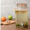 Smith's Mason Jars 5 Liter Glass Drinks Dispenser with Stainless Tap Spigot | Punch Dispenser | Drink Pitcher with Spout | Ideal for Outdoor Picn
