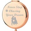 UJIMS Movie Inspired Princess Gifts Tangle Fans Compact Makeup Mirror for Her Adventurous Princess Fairy Story Gifts (TangleFansMirror)