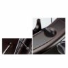 Countertop Rectangle Shape Bamboo Wood Wine Rack - Table Top Wine Bottle Storage Slots for 1 Bottles 6 Wine Glass Rack Hanging Cup Holder -Free S