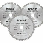 Trend CraftPro Triple Pack of Medium/Fine Finish TCT Saw Blades for DC390, DWE007, DCS391, DC391N Circular Saws, 165mm x 20mm Bore, 24 & 40 Teeth