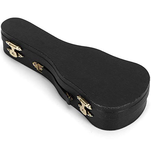 ALREMO HUANGXING - Classical Guitar Model,Miniature Wooden Mini Guitar Musical Instrument Ornaments with Stand/guitar case, for Dollhouse Model B