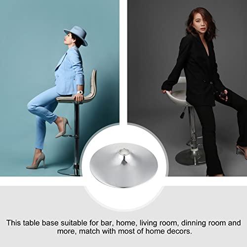 BESPORTBLE Bar Stool Chair Base Replacement for Office/Desk/Swivel/Bar Chair, 15 Inch Heavy Duty Metal Leg Bar Stool Round Base Replacement Parts