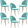 dining chair Kitchen Dining Room Furniture Chairs Velvet Dining Chair Set Of 6 Kitchen Chair Metal Legs Makeup Chairs Upholstered Accent Bedroom