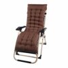 Wrighteu Sun Lounger Cushion Replacement Classic Garden Patio Thick Chair Recliner Relaxer Pad (grey)(No Chair)