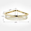 FVRTFT Shower Rack Corner Shower Shelf No Drilling Shower Shelves Self Adhesive Wall Mounted All Copper For Bathroom Toilet,black,3 Tier