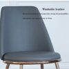 dining chair Kitchen Dining Room Furniture Chairs Water Proof PU Leather Dining Chairs With Metal Legs Soft Cushion Seat And Back For Office Loun
