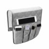 LYNKO Sofa Chair Couch Armrest Organizer, 5 Pockets Non-Slip Armchair Storage Bag, Fits For Tablet, Phone, Pad, Book, Magazines, TV Remote Contro