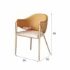 WALNUT Comfortable Dinning Chair Designer Metal Office Bedroom Dining Chairs Kitchen Ornaments