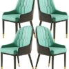 dining chair Office Reception Chairs Business Dining Chairs Set Kitchen Dining Chairs Set of 4 Modern High Back Soft Seat Living Room Chairs Wate
