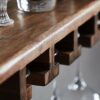 PIBM Fashion Creative Wall Mounted Wine Rack, Wooden Hanging Goblet Holder Inverted Cup Frame for Restaurant Living Room Bar J1030