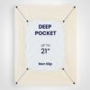 SLEEP ZONE King Size Cooling Mattress Topper, Premium Zoned Cool Mattress Pad Cover, Thick Padded Mattress Protector Breathable Washable, Deep Po