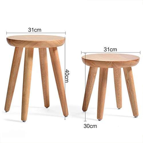 LUKEO Dining stool-stools Fashion Creative Round Stool Home Stool Dressing Table Stool Solid Wood Table Stool