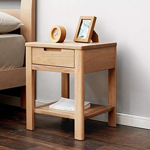 JYDQM Solid Wood Bedside Cabinet Nordic Economy Bedside Storage Cabinet, Minimalist Single Drawer Bedroom Minimalist Cabinet