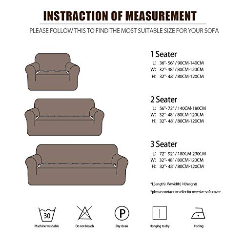 PETCUTE Sofa Covers 3 seater Furniture Protector Floral Printed Cover Elastic Slipcover Seater Cover Sofa Slipcover for Livingroom All-season,Red