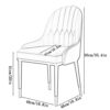 dining chair Kitchen Dining Room Furniture Chairs Modern PU Leather Dining Chairs Kitchen Living Room Chairs,High Back Soft Seat Side Chair with