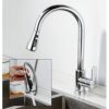 3 Functions Kitchen Tap Spray Head Pull Out Spray Shower Head for Kitchen Bathroom Mixer Tap Faucet Replacement Part, G 1/2 Connector, Chrome Fin