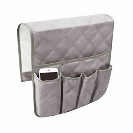 Sofa Chair Armrest Organizer Anti-Slip Caddy Pocket Hanging Sofa Storage Bag Caddy Space Saver Bag Organizer Fits for Cellphone Books Magazines i