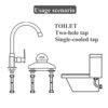 1PCS Flexible Pipes for Bathroom/Kitchen/Toilet Taps British Standard Pipe M10 x1/2 Fitting 500mm Long