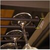 SUCHETA Hanging Wine Rack with Glass Holder and Shelf, Hanging bar Wine Rack, European Wine Glass Holder,Modern Minimalist Creative Wine Glass Ho