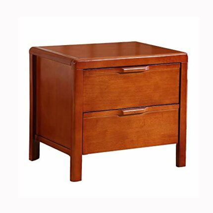 N/A Solid wood bedside table simple environmental protection bedside table full bedroom mini drawer locker simple