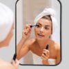Umzodo 20"x30" Brushed Matte Black Mirror for Wall, Rounded Rectangle Mirror with Metal Frame Deep Set Design Hanging for Bathroom Entryway Vanit