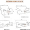 WDong High Stretch Sofa Covers 2 Seater Super Soft Couch Covers Jacquard Spandex Furniture Protector Dogs Pet Friendly Sofa Slipcovers with 1 Fre