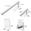 Bathroom Towel Holder Set,HOMGEN Self Adhesive Towel Rail Set Stainless Steel Bath Towel Rail Set No Drilling Hand Towel Rack With a Toilet Paper