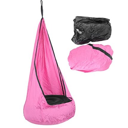 Vbestlife Pod Swing Seat,Wrinkled Nylon Taffta Pod Swing Seat Children Hanging Hammock Chair Outdoor Supplies 210T