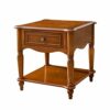 FRDTSG American Solid Wood Side Corner Corner Living Room Sofa Side Cabinet Simple Table Bedside Table Locker Walnut Small Coffee